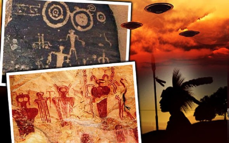 ¿Los Extraterrestres y ovnis encontrados en las pinturas rupestres de los indios apaches prueban que los antiguos alienígenas visitaron la Tierra?