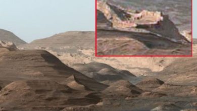 ciudad amurallada encontrada en Marte