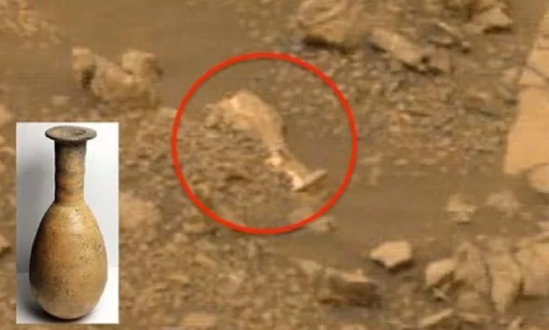 Vida en Marte Botella antigua en las fotos de la NASA aturde a un cazador de OVNIS