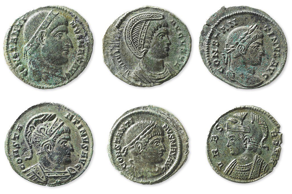 Monedas romanas encontradas en Suiza