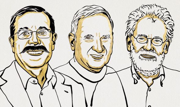 Un boceto de los ganadores del Premio Nobel de Física