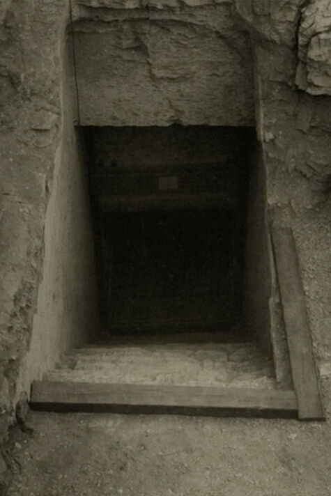 Los escalones que conducen a la tumba de Tutankamón
