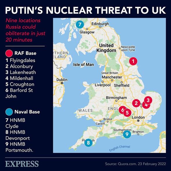 Una infografía sobre la amenaza nuclear de Putin