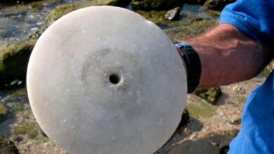 The magic disc was discovered by an Israeli lifeguard near Tel Aviv. Source: Israel Antiquities Authority