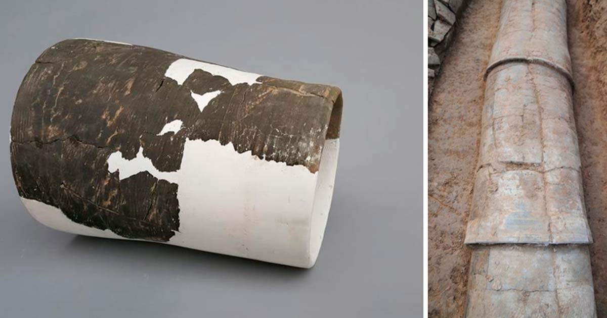 Arqueólogos encuentran un sistema de drenaje de tuberías de cerámica de 4.000 años de antigüedad en China 7 Ceramic drainage pipe. Source: Yanpeng Cao./Nature