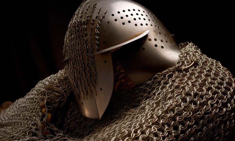 Medieval chainmail armor. Source: koldunova / Adobe Stock.