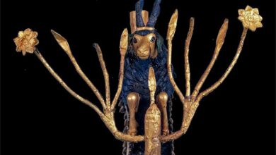 One of the Ram in a Thicket statues. Source: British Museum / CC BY-NC-SA 4.0