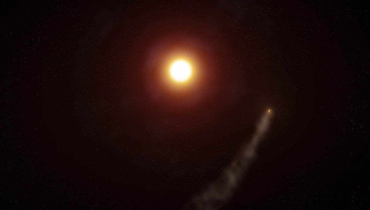 Enorme cola parecida a un cometa que se extiende más de 500.000 kilómetros descubierta en un mundo lejano