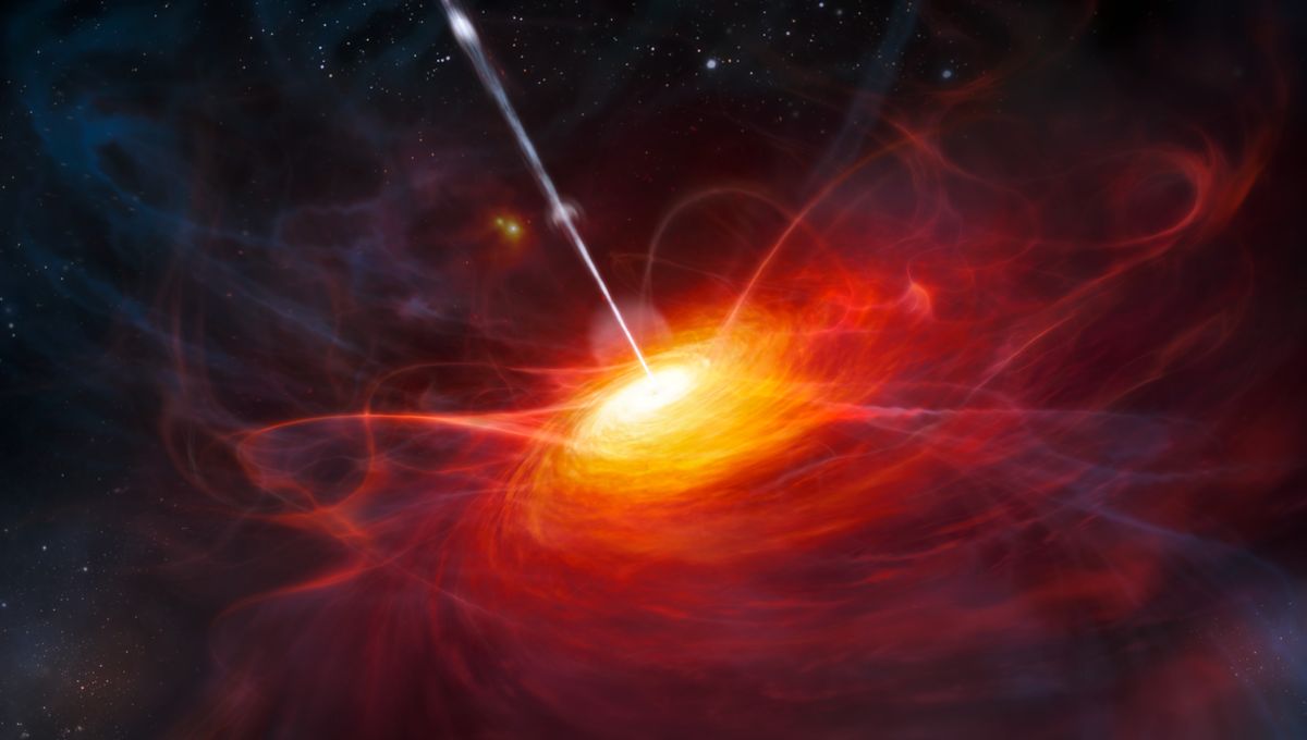 El agujero negro supermasivo envuelto en rojo también es demasiado grande para su galaxia 5 El agujero negro supermasivo envuelto en rojo también es demasiado grande para su galaxia