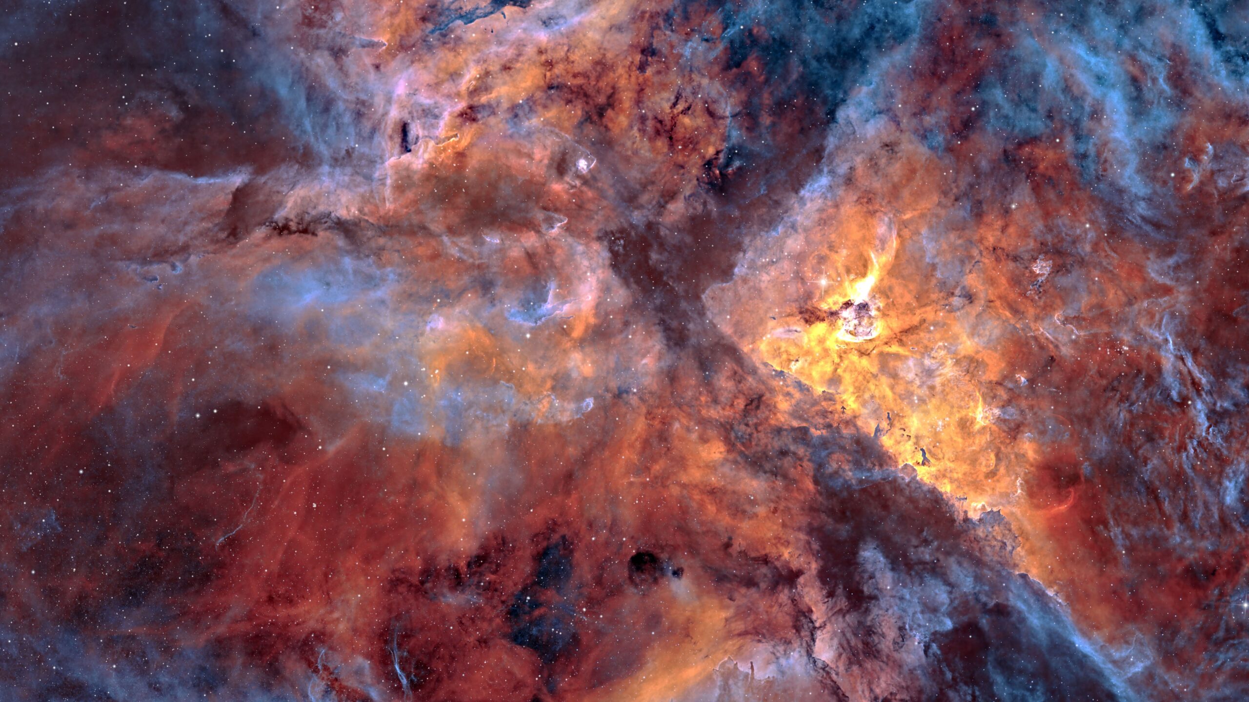 Foco de la NASA: el centro de la nebulosa Carina es la foto astronómica del día 5 Foco de la NASA: el centro de la nebulosa Carina es la foto astronómica del día