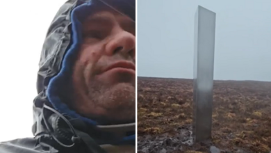 Un excursionista de Gales encuentra un misterioso monolito parecido a un 'OVNI', muestra un video