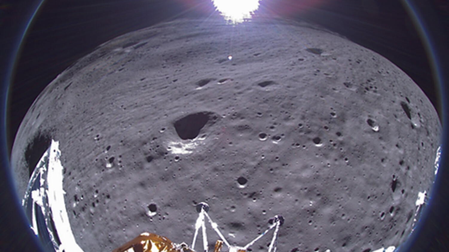 Odiseo: la primera sonda privada estadounidense hiberna en la Luna después del aterrizaje