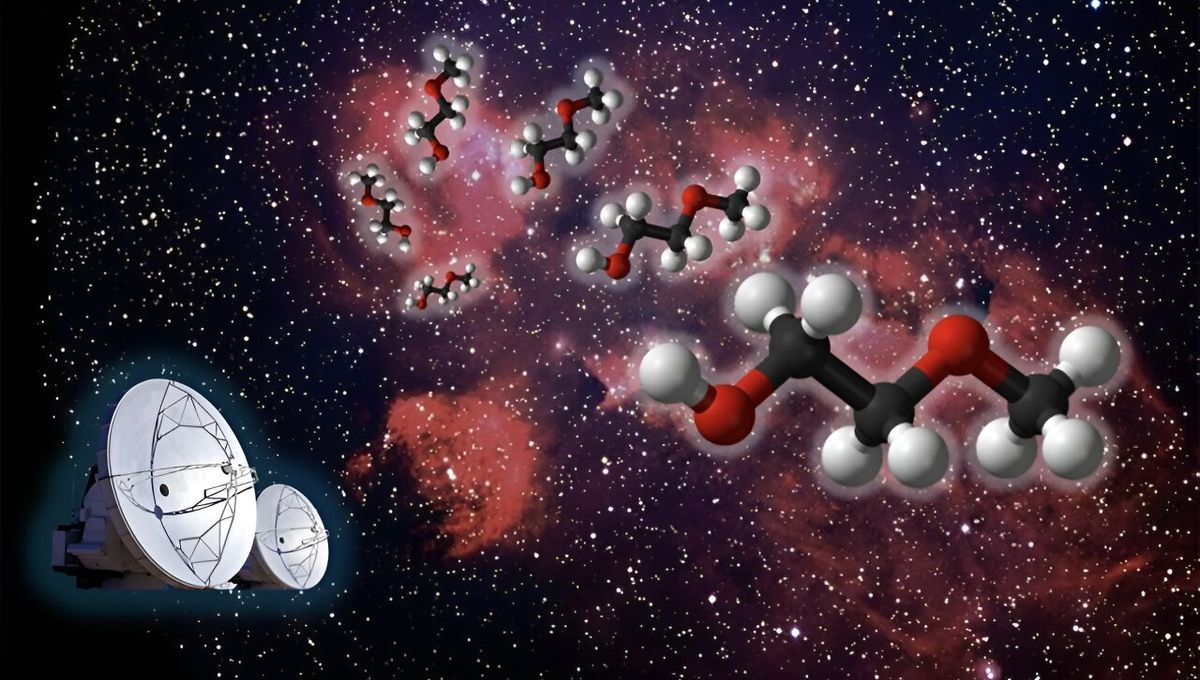 La molécula compleja recién descubierta se encuentra entre las más grandes jamás descubiertas fuera del sistema solar 5 La molécula compleja recién descubierta se encuentra entre las más grandes jamás descubiertas fuera del sistema solar