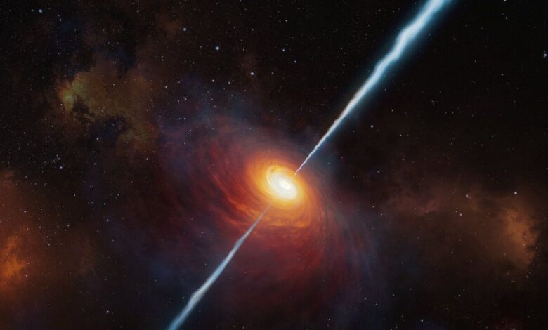 Quasar es fotografiado en el universo joven y bate récord