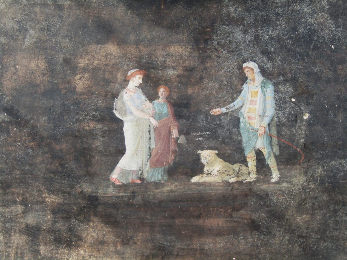 Frescos 'espectaculares' de Helena de Troya, Apolo y Zeus desenterrados entre las ruinas de Pompeya