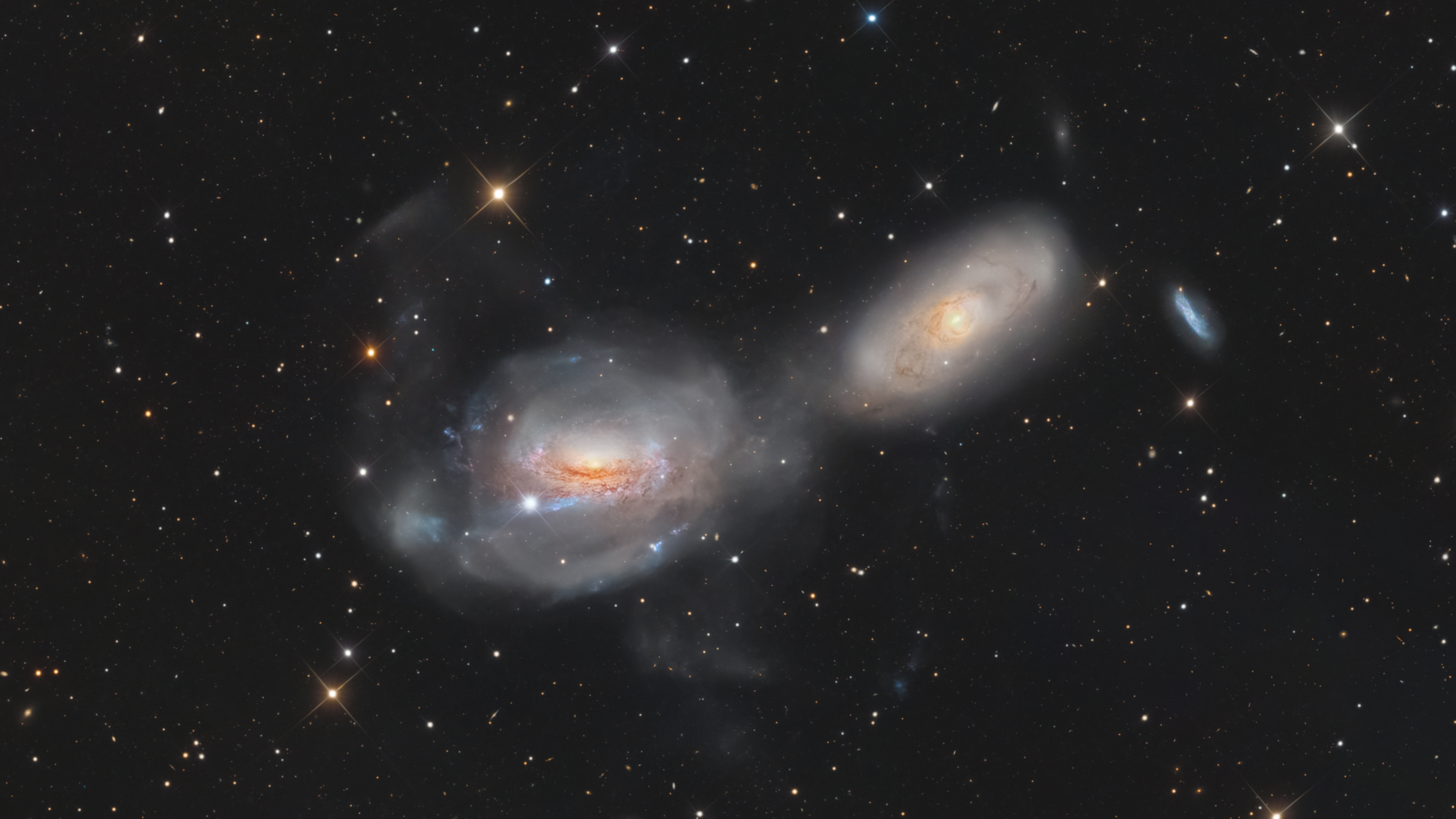 Lo más destacado de la NASA: las galaxias interactúan en la foto astronómica del día 5 Christophe Vergnes, Aziz Kaeouach