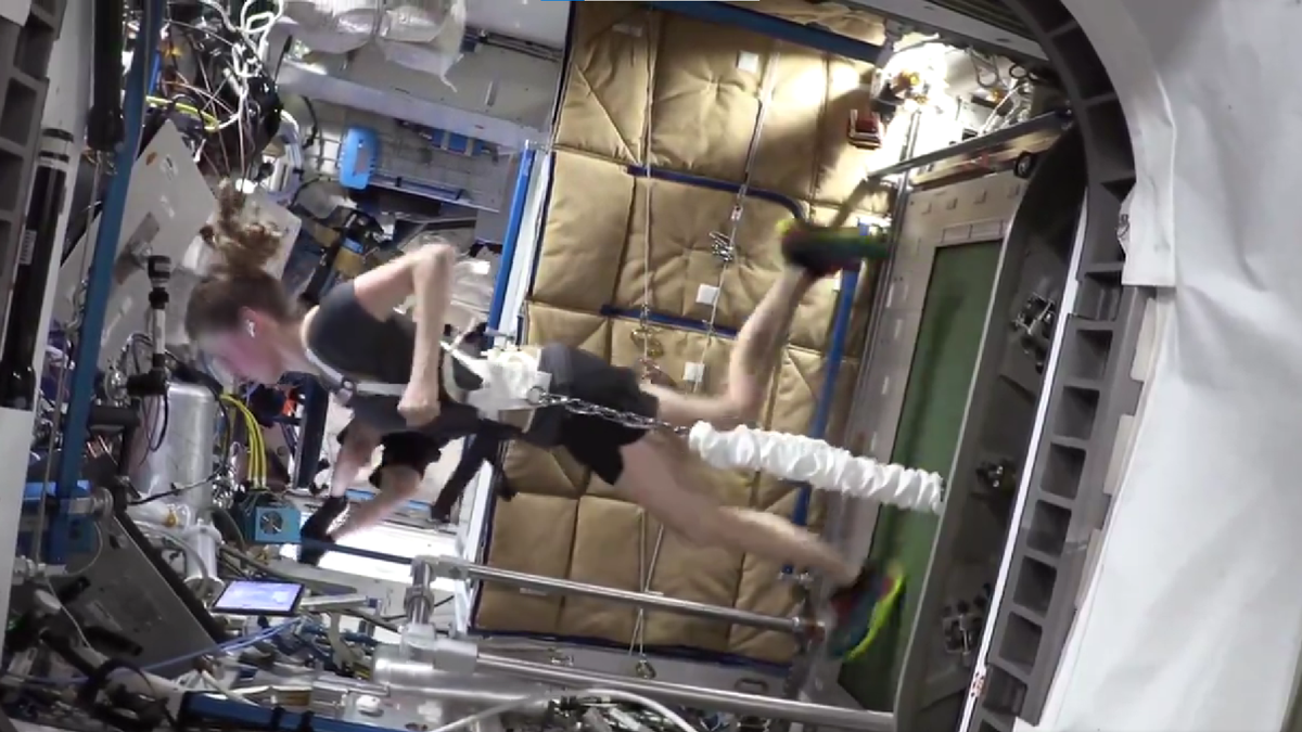 Astronauta de la NASA muestra cómo es la rutina de actividad física en el espacio 5 NASA