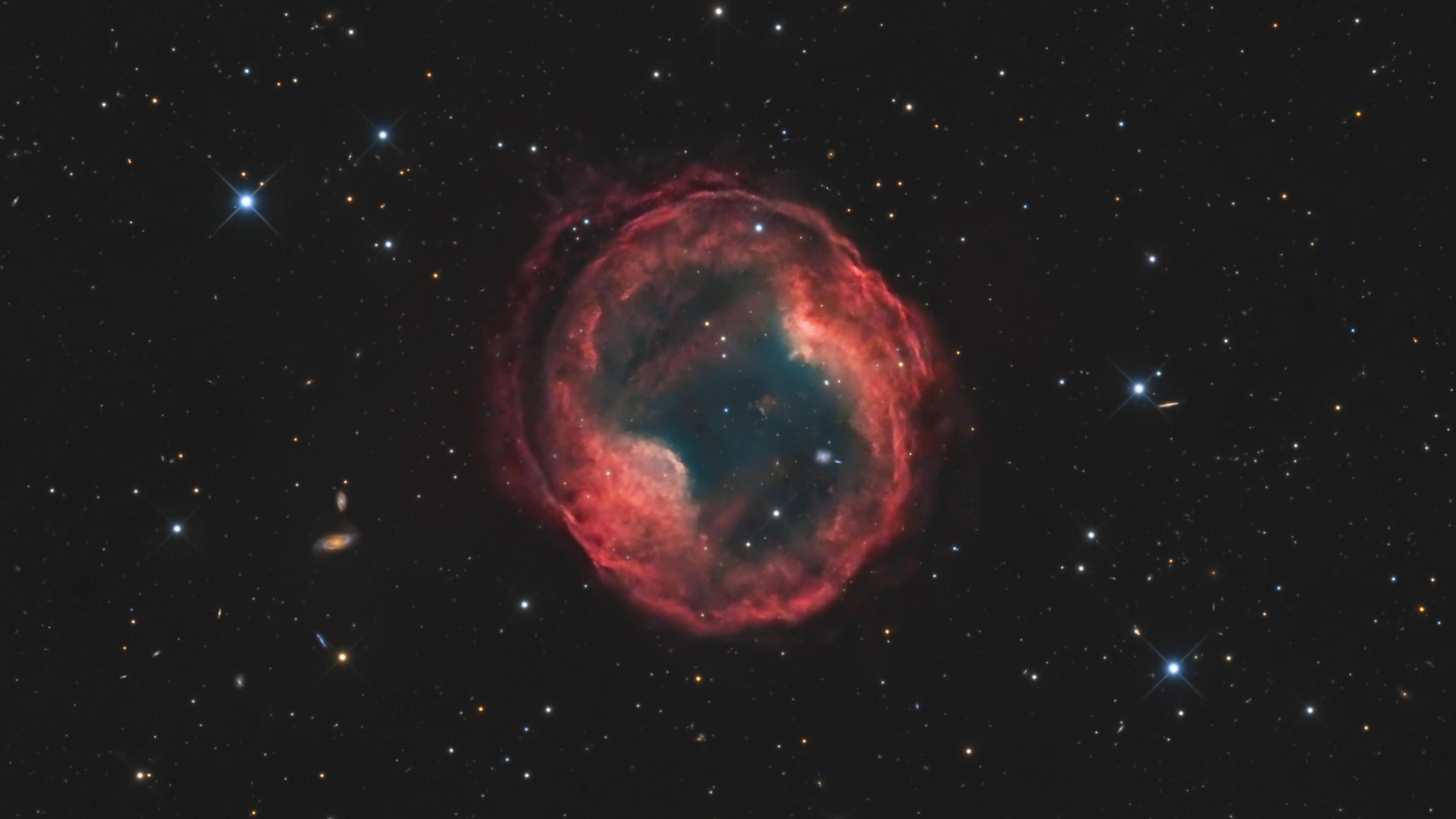Lo más destacado de la NASA: la nebulosa planetaria rojiza es la foto astronómica del día 5 OURANOS, J.B. Auroux, J.C.Mario, M.Guinot & M.Tequi