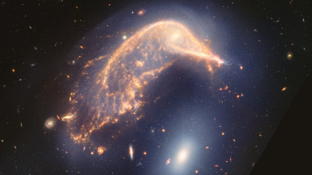 Lo más destacado de la NASA: una galaxia parecida a un pingüino es la foto astronómica del día 5 NASA, ESA, CSA, STScI; Raul Villaverde