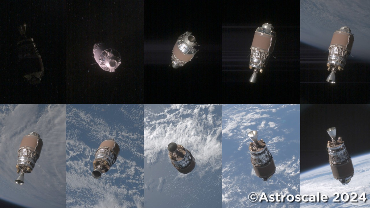 Satélite japonés se encuentra a sólo 50 m de un cohete desechado y toma fotografías 5 Astroscale