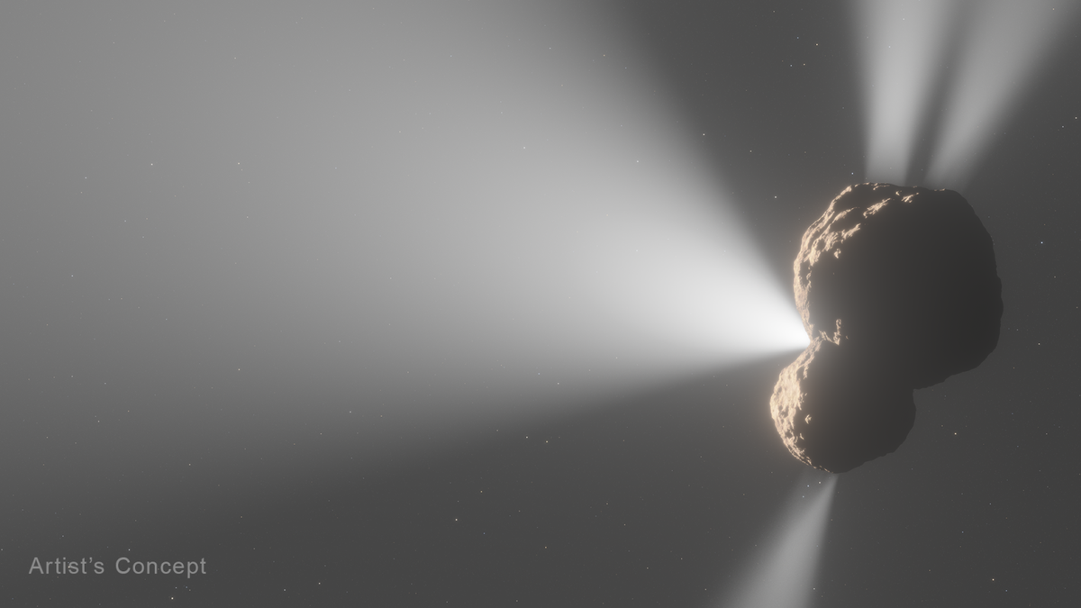 El cometa sufre cuatro explosiones y se vuelve 300 veces más brillante 5 NASA, ESA, CSA, L. Hustak (STScI)