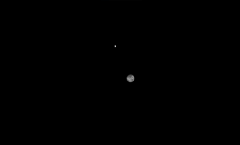 La sonda Hera observa la Tierra y la Luna en la inmensidad del espacio; ver imagenes 1 ESA/JAXA