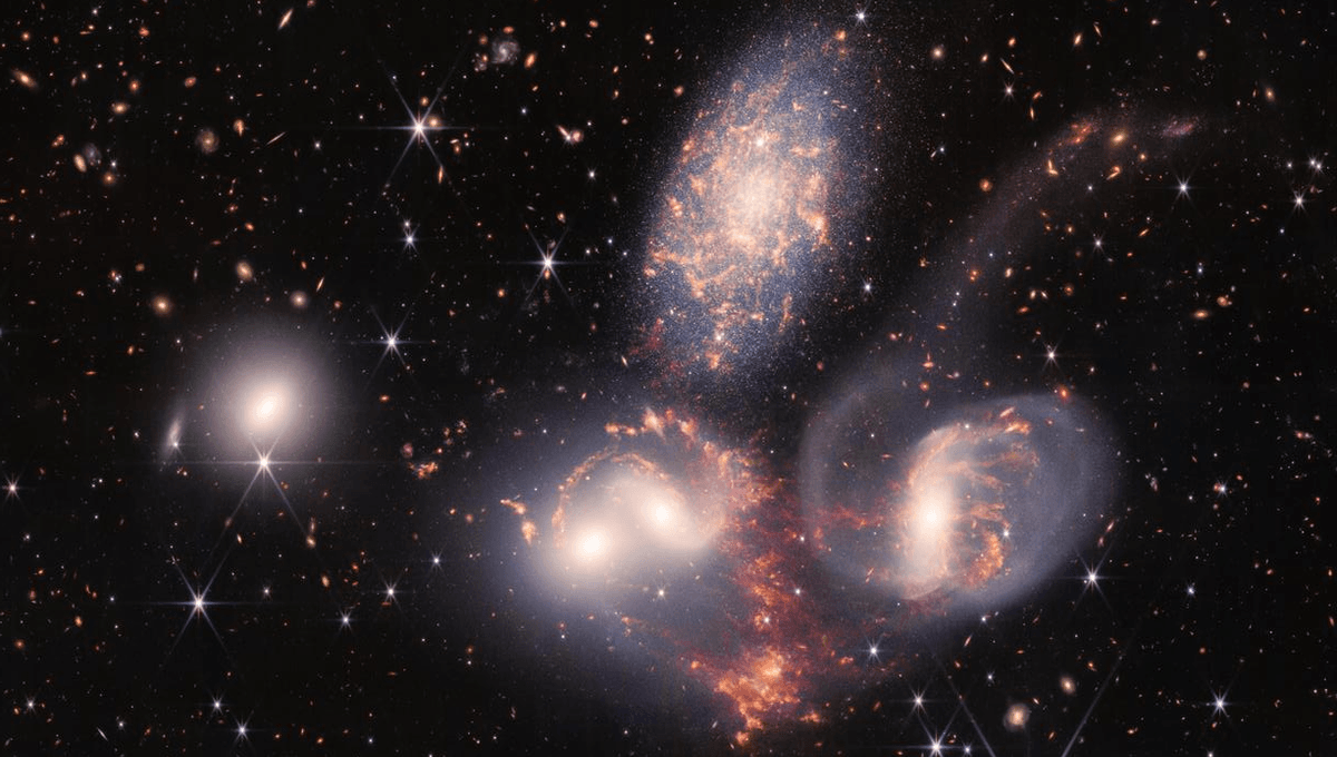 Las galaxias que colisionan a 3,2 millones de kilómetros por hora crean un “boom sónico” de formación de estrellas