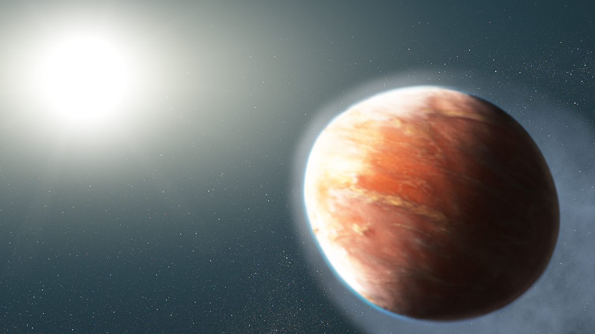 Planeta a 900 años ligeros tiene lluvias de hierro y vientos con titanio 5 NASA, ESA, and J. Olmsted (STScI)