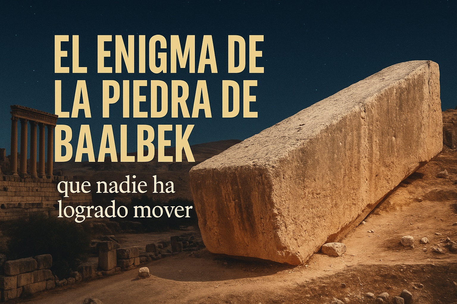 El enigma de la piedra de Baalbek que nadie ha logrado mover