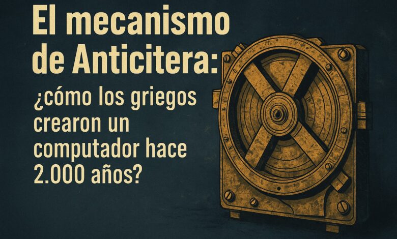 El mecanismo de Anticitera: ¿cómo los griegos crearon un computador hace 2.000 años? 1 El mecanismo de Anticitera: ¿cómo los griegos crearon un computador hace 2.000 años