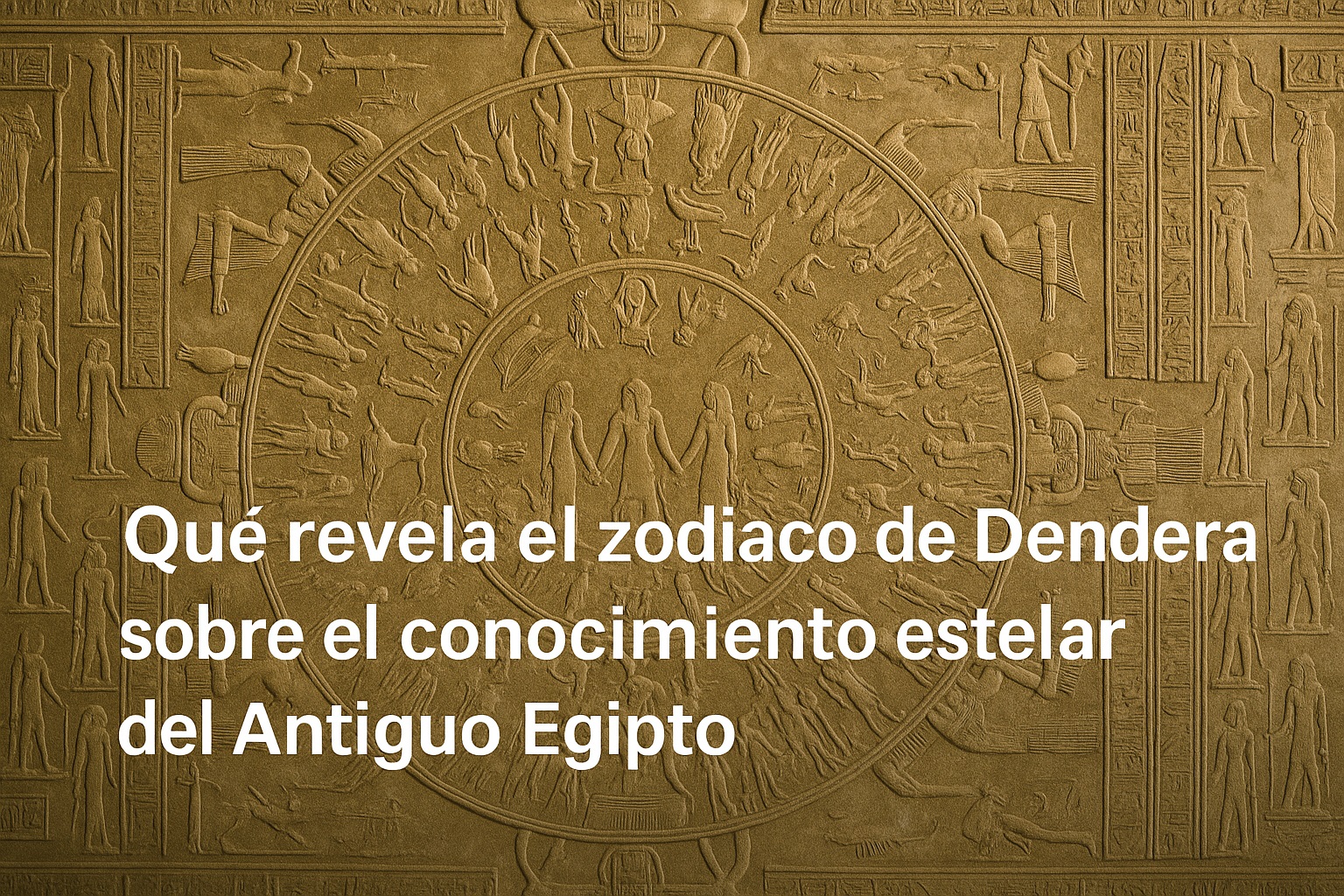 Qué revela el zodiaco de Dendera sobre el conocimiento estelar del Antiguo Egipto